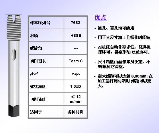 整体内容屑丝锥